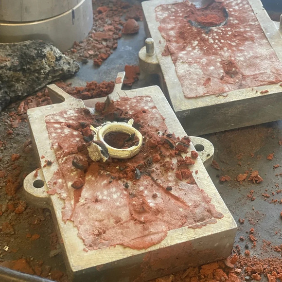 - Sterling silver sand casted cross ring - Picture 13 of 14